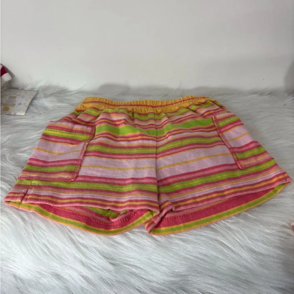 Baby Gap Pink Striped Shorts Medium 6 Months